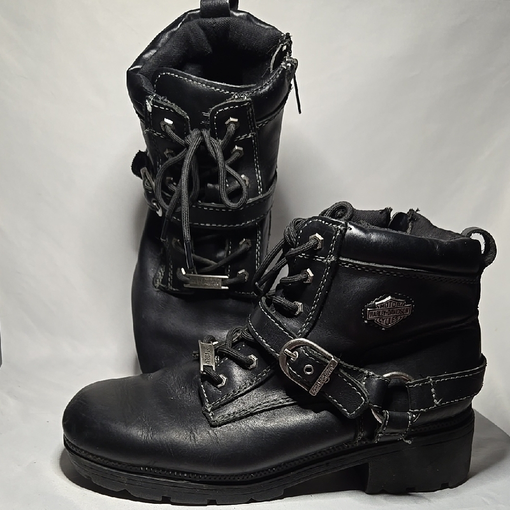 Harley-Davidson Men's Black Leather Boots